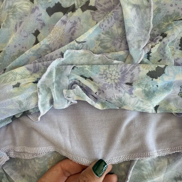 NWT Full Tilt Waterfall Mesh Printed Womens Slip Dress - Picture 11 of 14